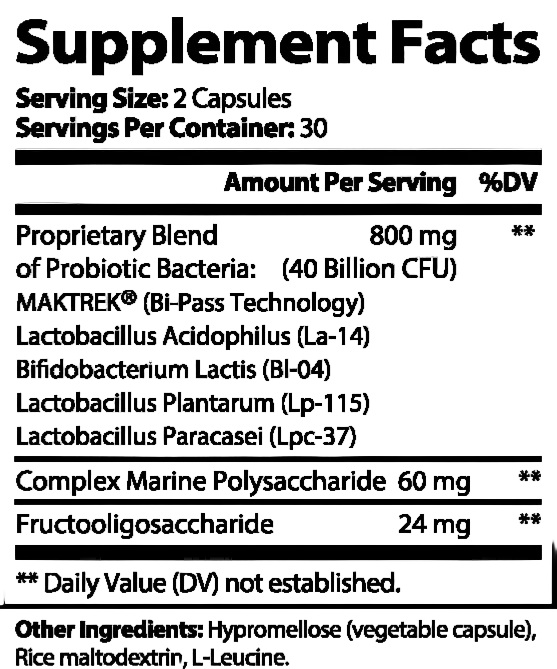 Ultrabiome Probiotics 40 Billion with Prebiotics